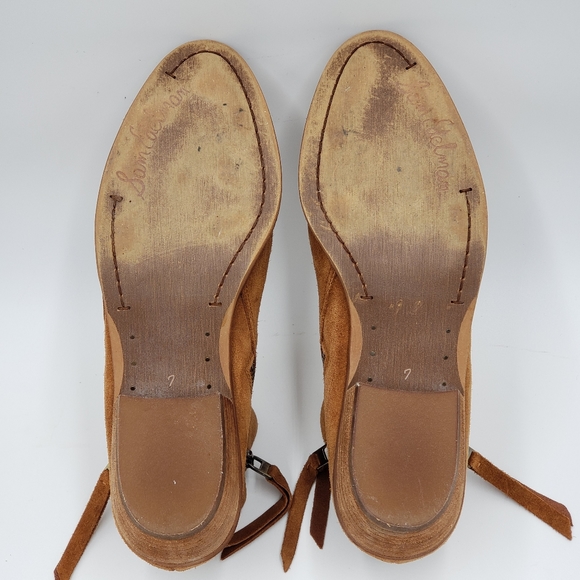 Sam Edelman Suede Ankle Boots with dual zip ankle Closures. Womens Size 7 - Picture 9 of 9